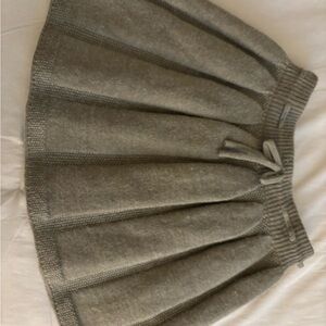 Zara pleated Green girls Skirt